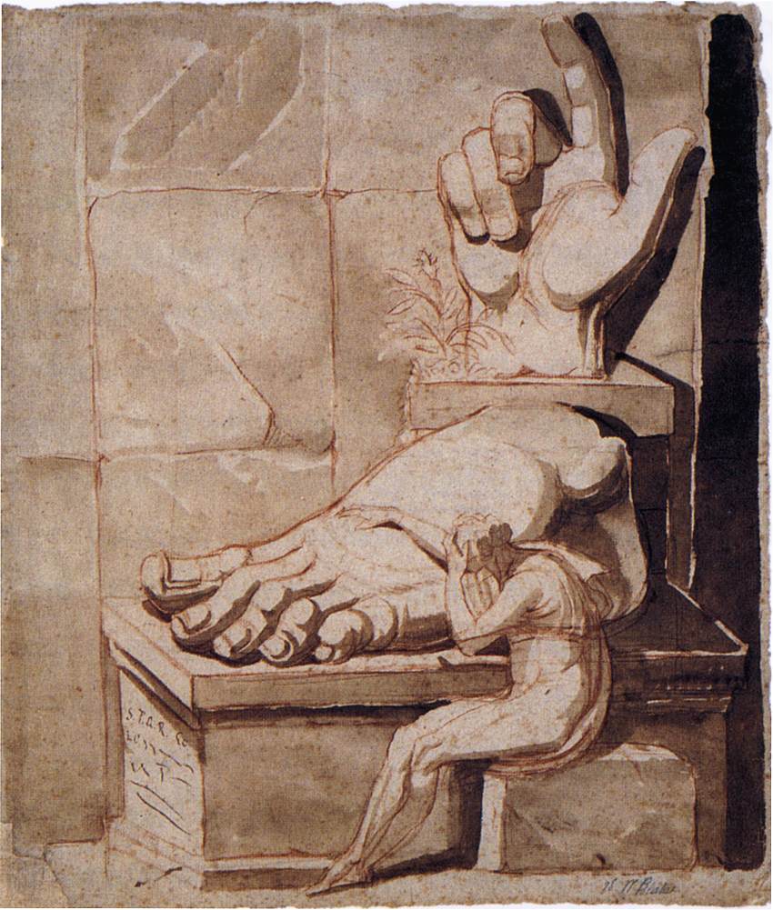 The Artist's Despair Before the Grandeur of Ancient Ruins -- Fuseli